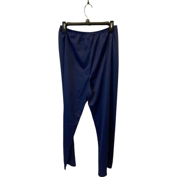 Vanity Fair Sleepwear Set Navy Blue Womens Large All Nylon Lightweight Button - Picture 4 of 16